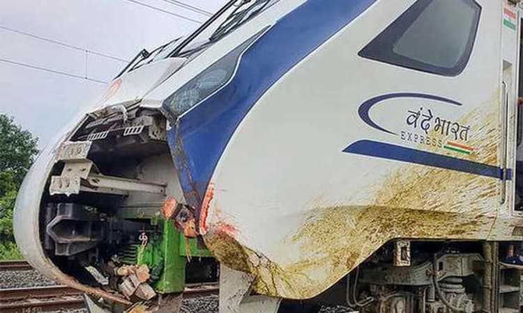 ಗುಜರಾತ್; ವಲ್ಸಾಡ್ ಸಮೀಪ ಹಸುವಿಗೆ ಡಿಕ್ಕಿ ಹೊಡೆದ ವಂದೇ ಭಾರತ್ ಎಕ್ಸ್ ಪ್ರೆಸ್ ರೈಲು