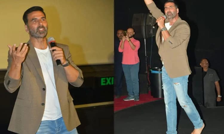 ವಿಡಿಯೋ: “ಜೈ ಶ್ರೀರಾಮ್” ಹಾಡಿಗೆ ಶೂ ಕಳಚಿಟ್ಟು ಧ್ವನಿಗೂಡಿಸಿದ ಅಕ್ಷಯ್‌ ಕುಮಾರ್