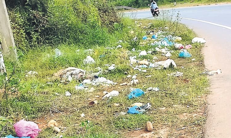 ಹೆದ್ದಾರಿ ಬದಿಯಲ್ಲಿ ತ್ಯಾಜ್ಯ ಎಸೆಯುವವರಿಗೆ ಶಿಕ್ಷೆ ಎಂದು?