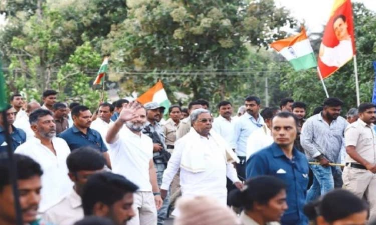 ಮಳೆಯಿಂದ ಒಂದು ಗಂಟೆ ತಡವಾಗಿ ಆರಂಭವಾದ ಭಾರತ್ ಜೋಡೋ ಯಾತ್ರೆ