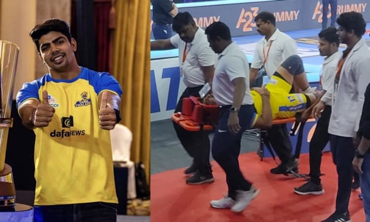 ತಮಿಳ್ ತಲೈವಾಸ್ ಗೆ ಮೊದಲ ಆಟದಲ್ಲೇ ಶಾಕ್; ಪಂದ್ಯದ ವೇಳೆ ಗಾಯಗೊಂಡ ಪವನ್ ಸೆಹ್ರಾವತ್