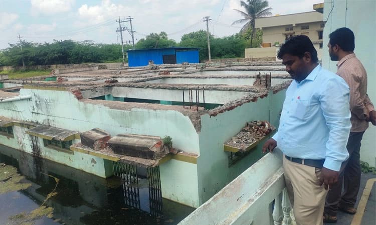 ಪರವಾನಗಿ ಇಲ್ಲದೇ ಸ್ಲ್ಯಾಬ್‌ ತೆರವು-ಪರಿಶೀಲನೆ