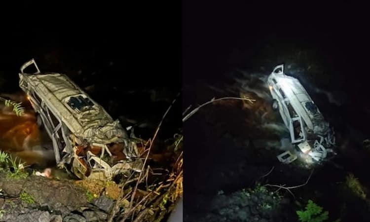 ಕಮರಿಗೆ ಬಿದ್ದ ಟೆಂಪೋ ಟ್ರಾವೆಲರ್; ಏಳು ಮಂದಿ ಪ್ರವಾಸಿಗರ ಸಾವು, ಹತ್ತು ಜನರಿಗೆ ಗಾಯ