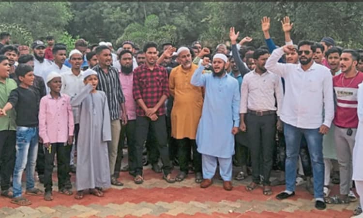 ಪಿಎಫ್‌ಐ ಕಾರ್ಯಕರ್ತರ ಪ್ರತಿಭಟನೆ