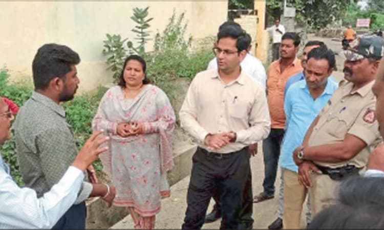 ಪ್ರಾದೇಶಿಕ ಆಯುಕ್ತರಿಂದ ಕಾಮಗಾರಿ ಪರಿಶೀಲನೆ