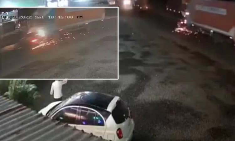 ಕಾರನ್ನೇ ಎರಡು ಕಿ.ಮೀ ದೂರ ಎಳೆದೊಯ್ದ ಟ್ರಕ್ : ವಿಡಿಯೋ ನೋಡುವಾಗಲೇ ಮೈ ಜುಂ ಅನ್ನುತ್ತೆ