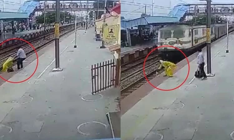 ಅದೃಷ್ಟ ಚೆನ್ನಾಗಿತ್ತು… ಒಂದೇ ಕಡೆ 2 ಬಾರಿ ಸಾವಿನ ದವಡೆಯಿಂದ ಪಾರಾದ ಮಹಿಳೆ;ವಿಡಿಯೋ ವೈರಲ್