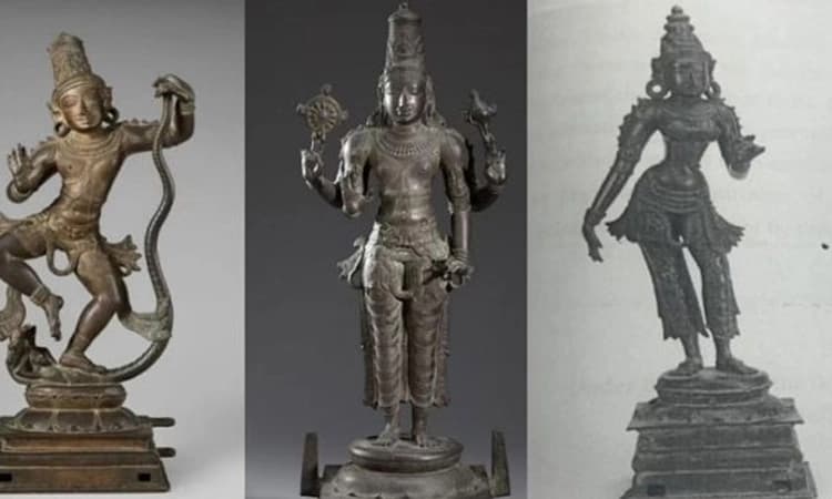 ಕುಂಭಕೋಣಂನಿಂದ ಕಳವಾಗಿದ್ದ ಮೂರು ಪುರಾತನ ವಿಗ್ರಹಗಳು ಅಮೆರಿಕದಲ್ಲಿ ಪತ್ತೆ