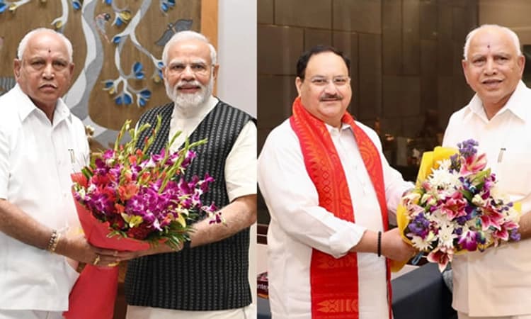 ಪ್ರಧಾನಿ ಮೋದಿ, ನಡ್ಡಾ ಭೇಟಿಯಾದ ಬಿಎಸ್ ವೈ: ಮಹತ್ವದ ಚರ್ಚೆ