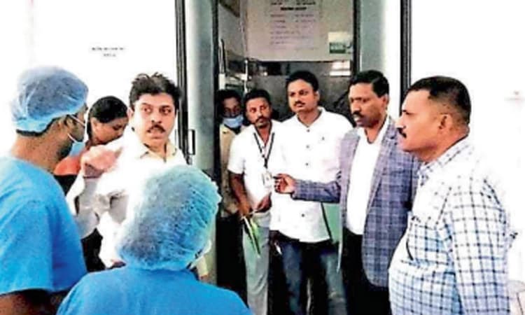 ಬ್ರಿಮ್ಸ್‌ಗೆ ಲೋಕಾಯುಕ್ತ ಎಸ್‌ಪಿ ಭೇಟಿ-ಪರಿಶೀಲನೆ