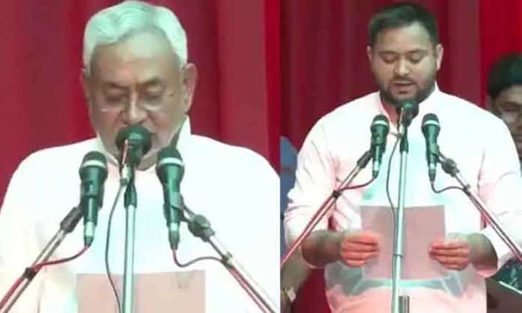 ಬಿಹಾರ ಮುಖ್ಯಮಂತ್ರಿಯಾಗಿ ನಿತೀಶ್ ಪ್ರಮಾಣವಚನ ಸ್ವೀಕಾರ, ತೇಜಸ್ವಿ ಯಾದವ್ ಡಿಸಿಎಂ
