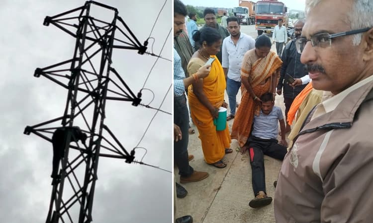 ಹುಬ್ಬಳ್ಳಿ : ಟವರ್ ಏರಿ ಆತ್ಮಹತ್ಯೆಗೆ ಯತ್ನಿಸಿದ ಯುವಕನ್ನು ರಕ್ಷಿಸಿದ ಹೆಸ್ಕಾಂ ಅಧಿಕಾರಿ