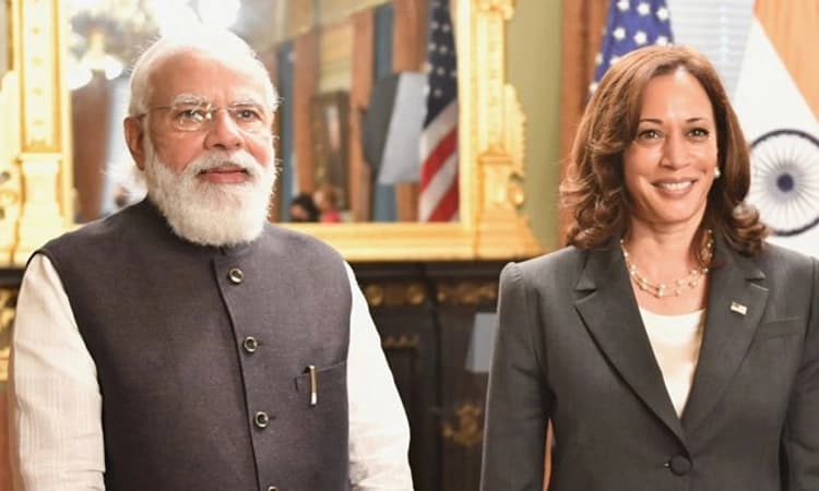 ಅಮೆರಿಕ ಉಪಾಧ್ಯಕ್ಷೆ ಕಮಲಾ ಹ್ಯಾರಿಸ್ ಭೇಟಿಯಾದ ನರೇಂದ್ರ ಮೋದಿ