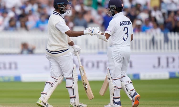 ಭಾರತದ ಬ್ಯಾಟಿಂಗ್‌ ಕುಸಿತ; ಪೂಜಾರ-ರಹಾನೆ ಹೋರಾಟ