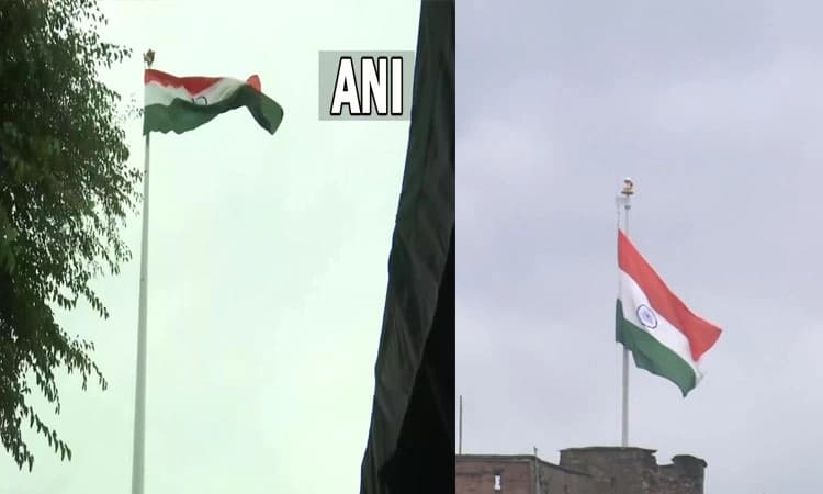 ಐತಿಹಾಸಿಕ ಕ್ಷಣಕ್ಕೆ ಸಾಕ್ಷಿಯಾದ ಜಮ್ಮು|ಕಣಿವೆ ನಾಡಿನಲ್ಲಿ ಬಾನೆತ್ತರಕ್ಕೆ ಹಾರಿದ ತಿರಂಗಾ   