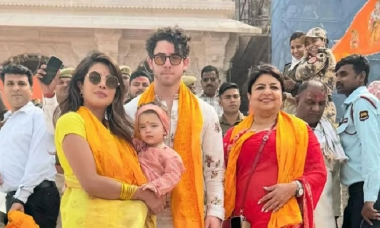 Priyanka Chopra Jonas shares pictures from Ram temple visit, says ‘Jai Siya Ram’