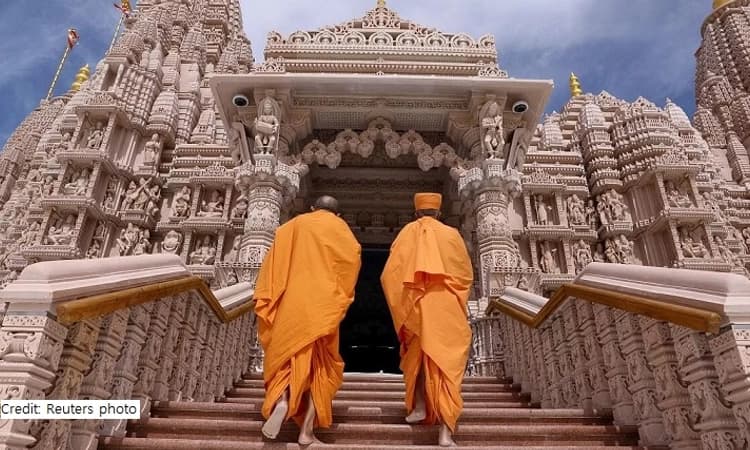 Holy water from Ganga and Yamuna, sandstone from Rajasthan for first Hindu stone temple in Abu Dhabi