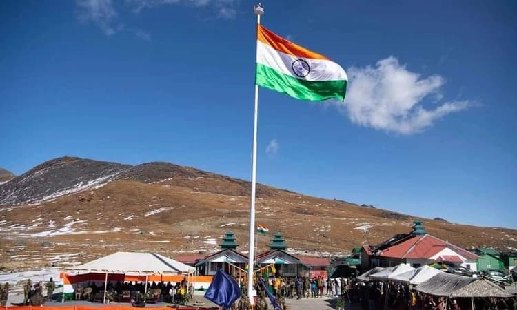 73 ft tall national flag hoisted in Tawang