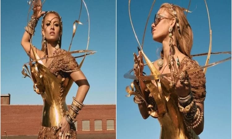 Natasha Poonawalla attends Met Gala 2022 in Sabyasachi sari