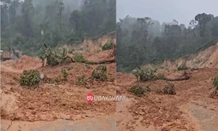 Landslide in Shiradi Ghat, road blocked again