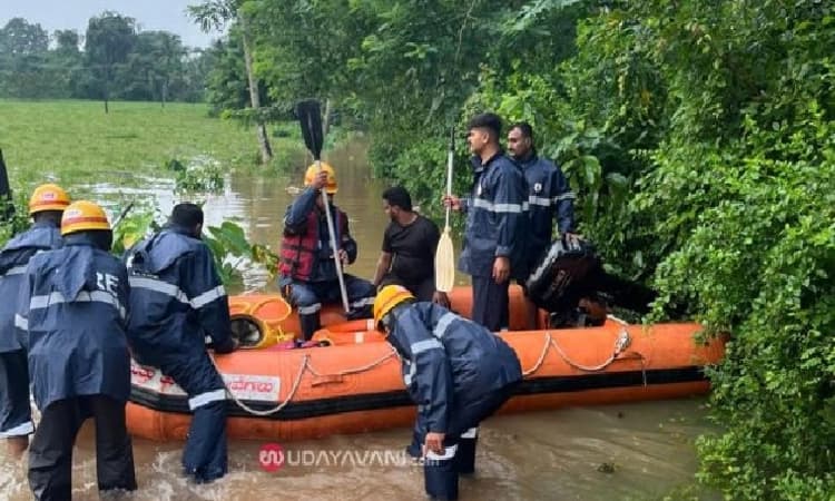M’luru/Udupi: Phalguni and Shambhavi rivers in spate, houses inundated in Polali, Mundkur