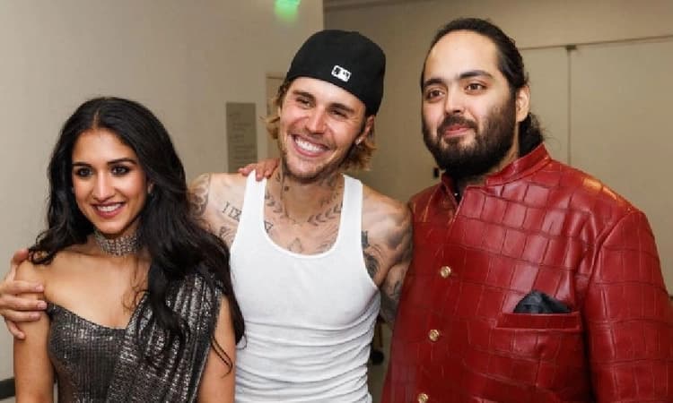 Bieber shares unseen photos, videos from Anant-Radhika&#8217;s pre-wedding festivities; poses with couple