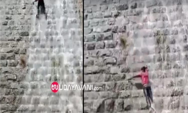Chikkaballapur: Man falls while trying to climb wall of Srinivasa Sagara dam