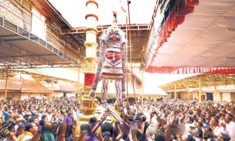 Puttur temple car festival begins with ceremonial flag hoisting