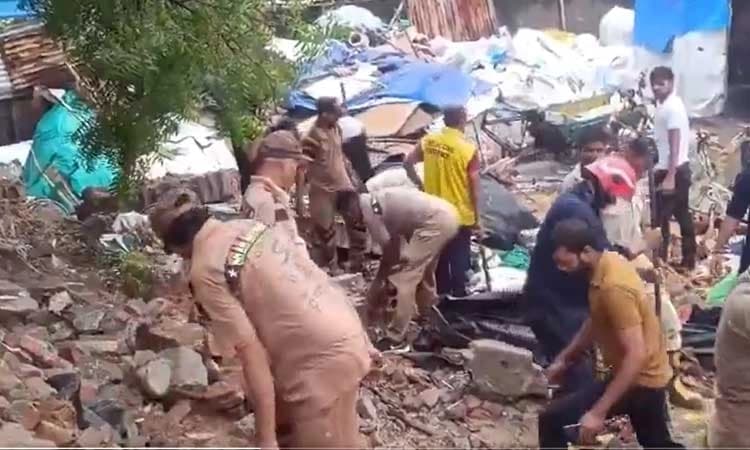 7, including 2 children, killed in wall collapse amid rainfall in Delhi’s Jaitpur 