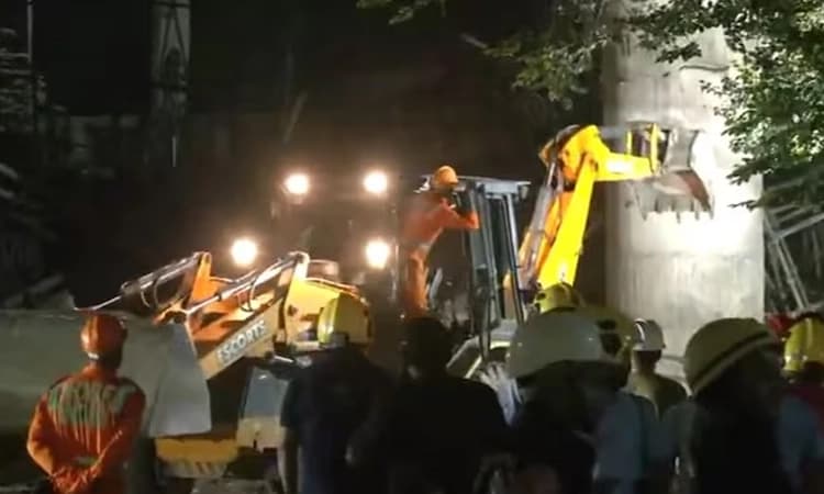 17 injured as slab of under-construction temple gate collapses in Nagpur