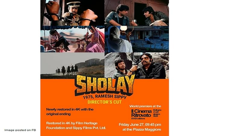 'Sholay' to be screened at TIFF in 4k restored version
