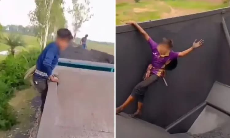 Jharkhand minors caught on camera stealing coal from moving train, video sparks concern