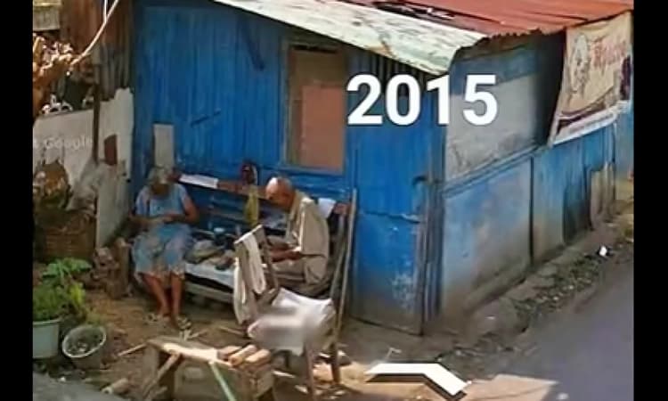 Elderly couple’s decade-long journey captured on Google Maps street view