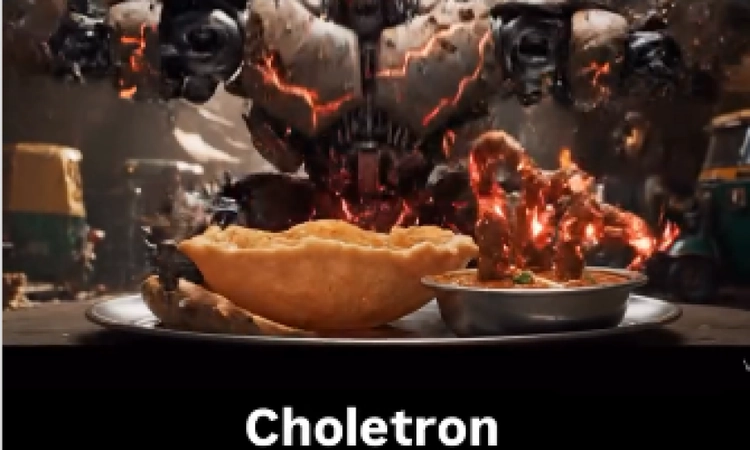 Samosa Prime and Choletron are here! AI gives Indian street food a heroic twist