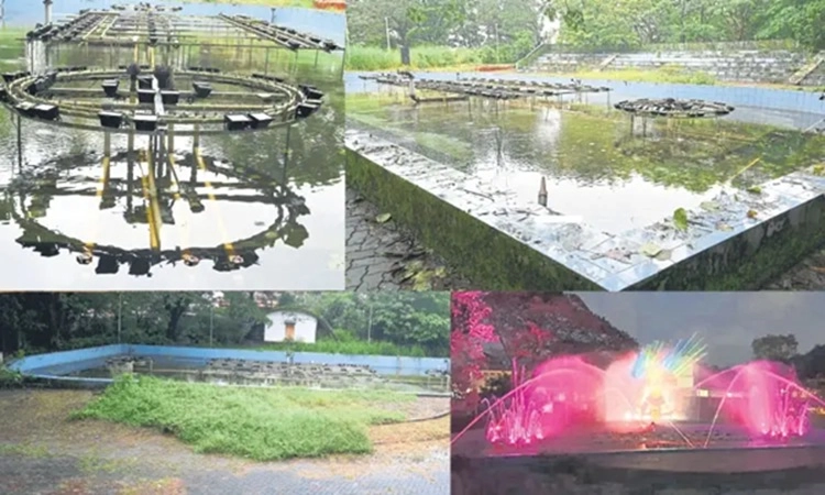 Kadri musical fountain lies defunct for five years, rusting away without maintenance