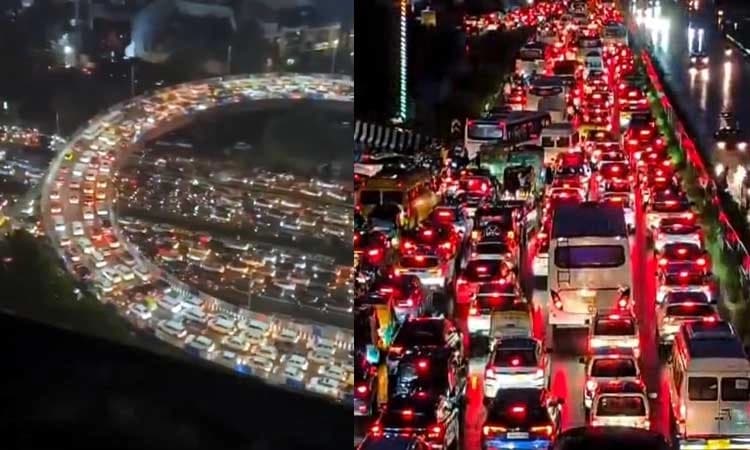 'Venice in Gurgaon, take out your boats': Netizens after waterlogged roads trigger massive traffic jams across Gurugram