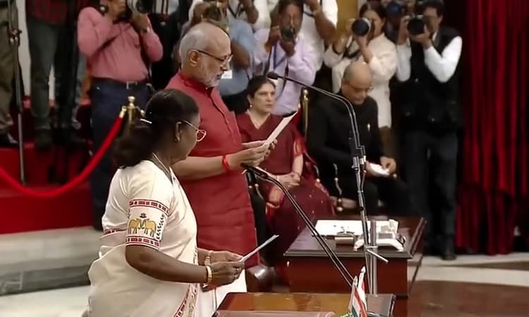 C P Radhakrishnan takes oath as 15th Vice President of India
