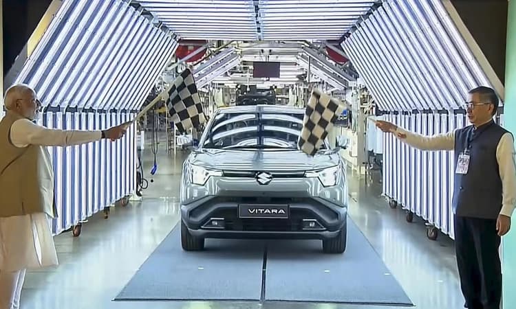 PM Modi flags off Maruti Suzuki's 1st made-in-India electric vehicle