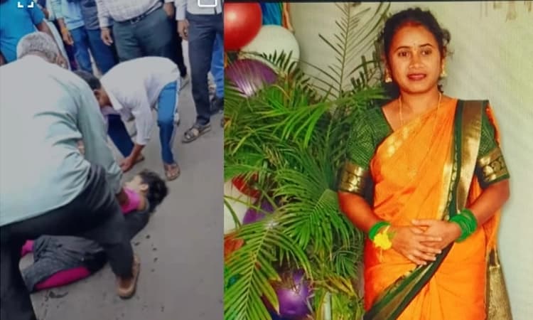 Woman dies after bus runs over following bike collision near Shivamogga