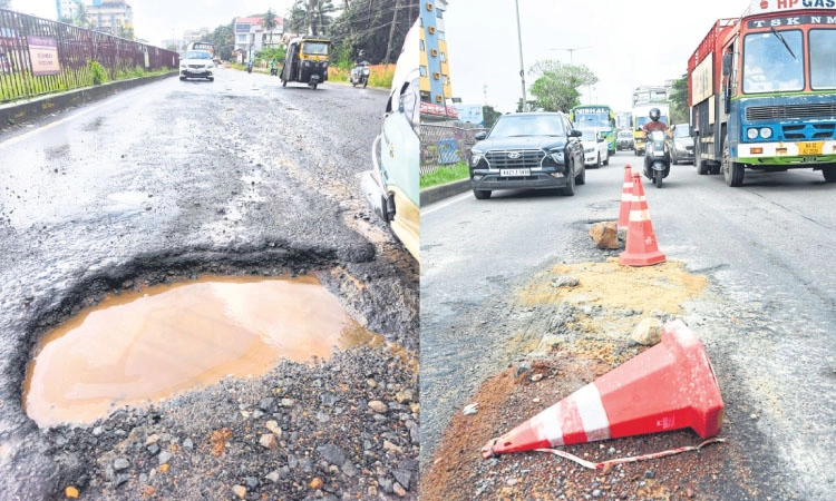 ಪ್ರಾಣ ಹಿಂಡುವ ನಂತೂರು-ಕೆಪಿಟಿ ಹೆದ್ದಾರಿಯ 'ಹೊಂಡ'