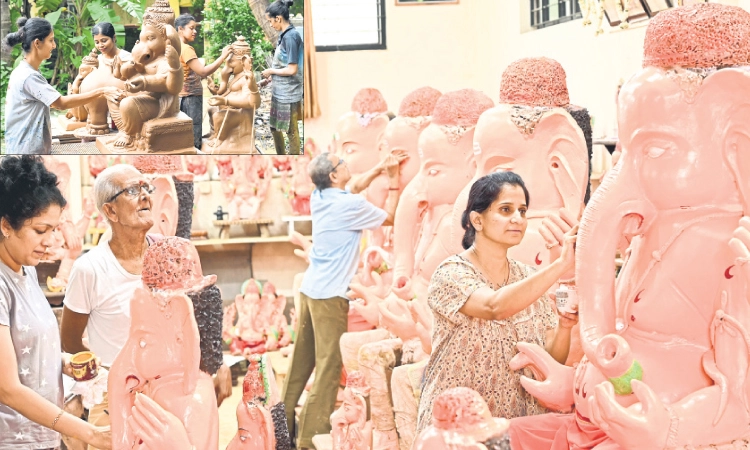 Mangaluru: ಗಣೇಶನ ವಿಗ್ರಹ ರಚನೆಗೆ ನಾರಿ ಶಕ್ತಿ