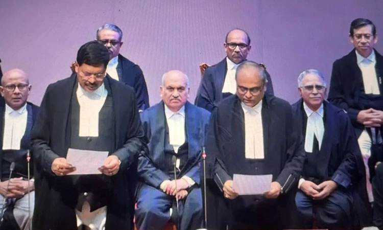 ಸುಪ್ರೀಂನ ಹೊಸ ಜಡ್ಜ್ ಗಳಿಗೆ ಸಿಜೆಐ ಗವಾಯಿ ಪ್ರಮಾಣ