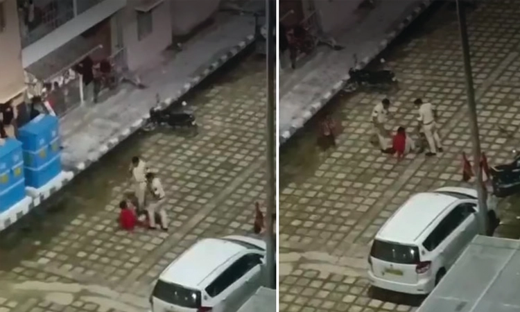 Viral Video: ತಡರಾತ್ರಿ ಮನೆಯೆದುರು ಕುಳಿತವನ ಮೇಲೆ ಪೊಲೀಸರಿಂದ ಹ*ಲ್ಲೆ