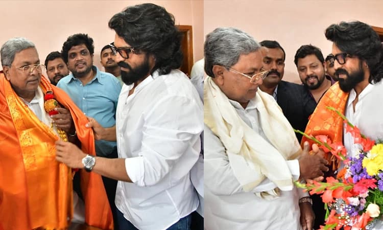 ಸಿಎಂ ಸಿದ್ದರಾಮಯ್ಯರನ್ನು ಭೇಟಿಯಾದ ಟಾಲಿವುಡ್‌ ಸ್ಟಾರ್‌ ರಾಮ್‌ಚರಣ್ – ಫೋಟೋಸ್‌ ವೈರಲ್