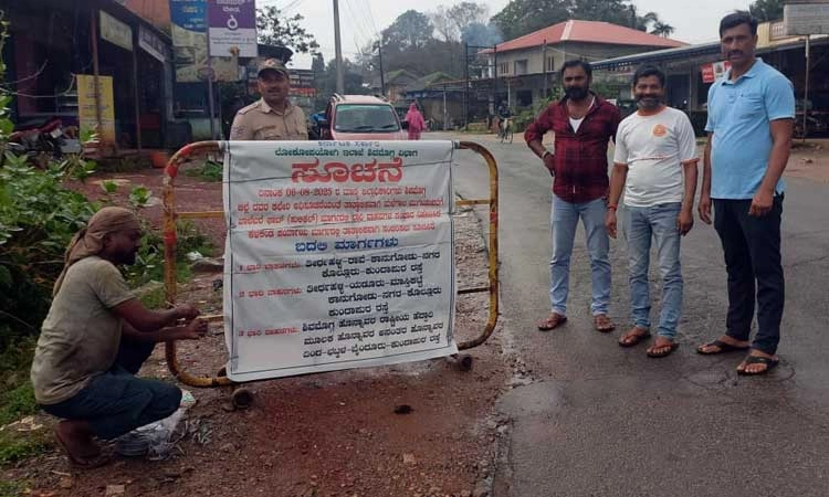 ಹುಲಿಕಲ್ ಘಾಟಿಯಲ್ಲಿ ಭಾರಿ ವಾಹನಗಳಿಗೆ ನಿಷೇಧ.. ಸರ್ಕಲ್ ನಲ್ಲಿ ಪರ್ಯಾಯ ಮಾರ್ಗ ಸೂಚಿ ಅಳವಡಿಕೆ