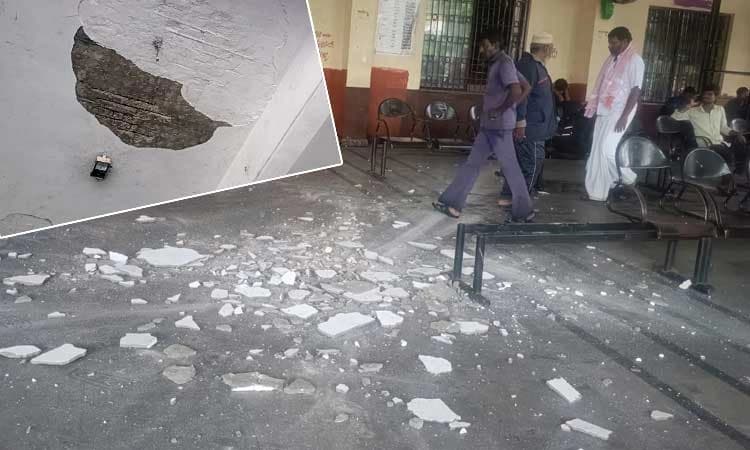 Raichur: ನಿರಂತರ ಮಳೆ...  ಕಳಚಿ ಬಿದ್ದ ಬಸ್ ನಿಲ್ದಾಣದ ಮೇಲ್ಛಾವಣಿಯ ಸಿಮೆಂಟ್