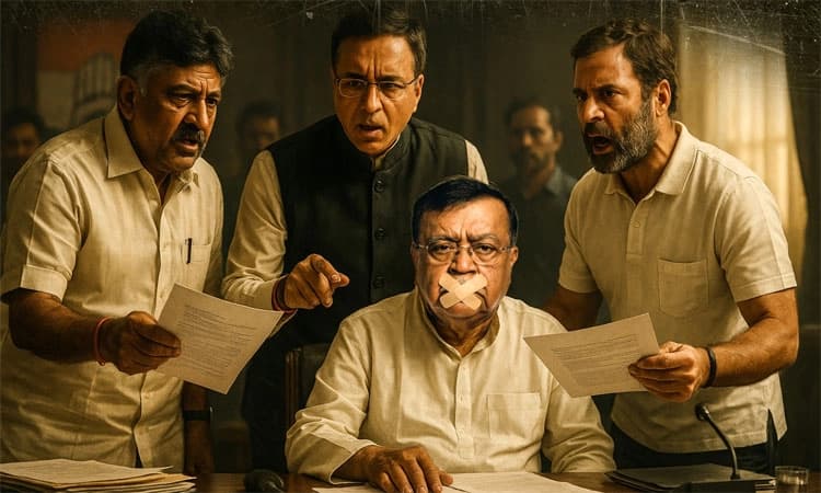 ರಾಜಣ್ಣ ವಜಾ;ಕಾಂಗ್ರೆಸ್‌ನಲ್ಲಿ ಸತ್ಯಕ್ಕೆ ಸ್ಥಾನವಿಲ್ಲ: ಬಿಜೆಪಿ ಟೀಕಾ ಪ್ರಹಾರ