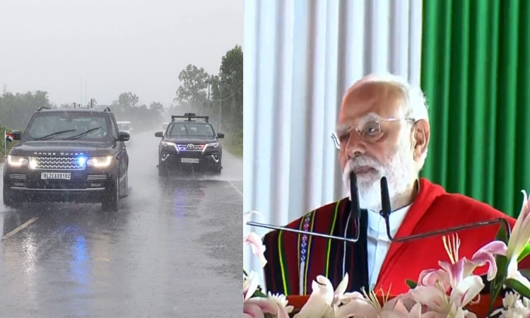 ಹವಾಮಾನ ವೈಪರೀತ್ಯ; ಮಣಿಪುರದಲ್ಲಿ ಪ್ರಧಾನಿ ಮೋದಿ 1.5 ಗಂಟೆ ರಸ್ತೆ ಪ್ರಯಾಣ!