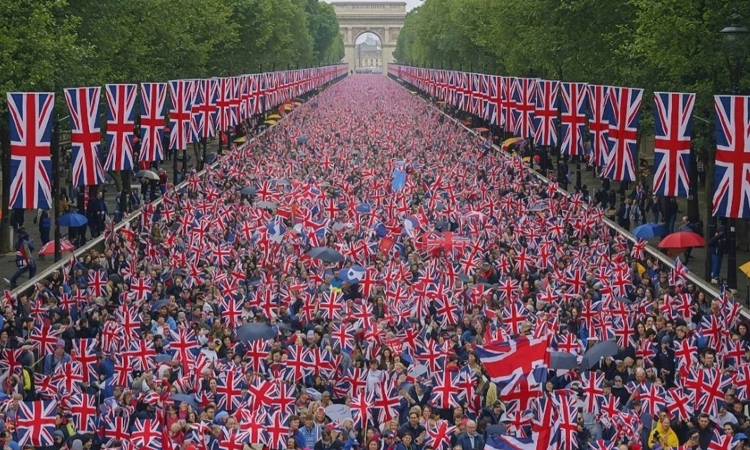 London:ರಾಬಿನ್ಸನ್‌ ನೇತೃತ್ವದ ವಲಸೆವಿರೋಧಿ ಪ್ರತಿಭಟನೆ; ಲಕ್ಷಕ್ಕೂ ಹೆಚ್ಚು ಜನರಿಂದ ಮೆರವಣಿಗೆ