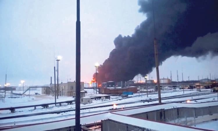 ರಷ್ಯಾದ ತೈಲ ನಿಕ್ಷೇಪ ಮೇಲೆ ಉಕ್ರೇನ್‌ ಡ್ರೋನ್‌ ದಾಳಿ